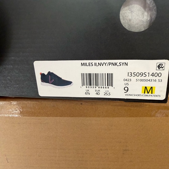 Vionic Women's Miles II Size 9 Navy & Pink - Picture 7 of 7